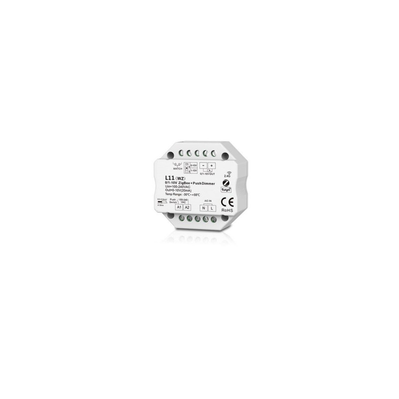 WiFi Zigbee Tuya RF 0/1-10V Dimmējams Kontrolieris LED Gaismekļiem AIP-L11(WT)