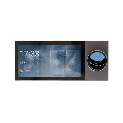 6" Gudrās mājas centrālais vadības panelis, grozāms Tuya Smart, Wi-Fi, Zigbee Krāsa: Melna