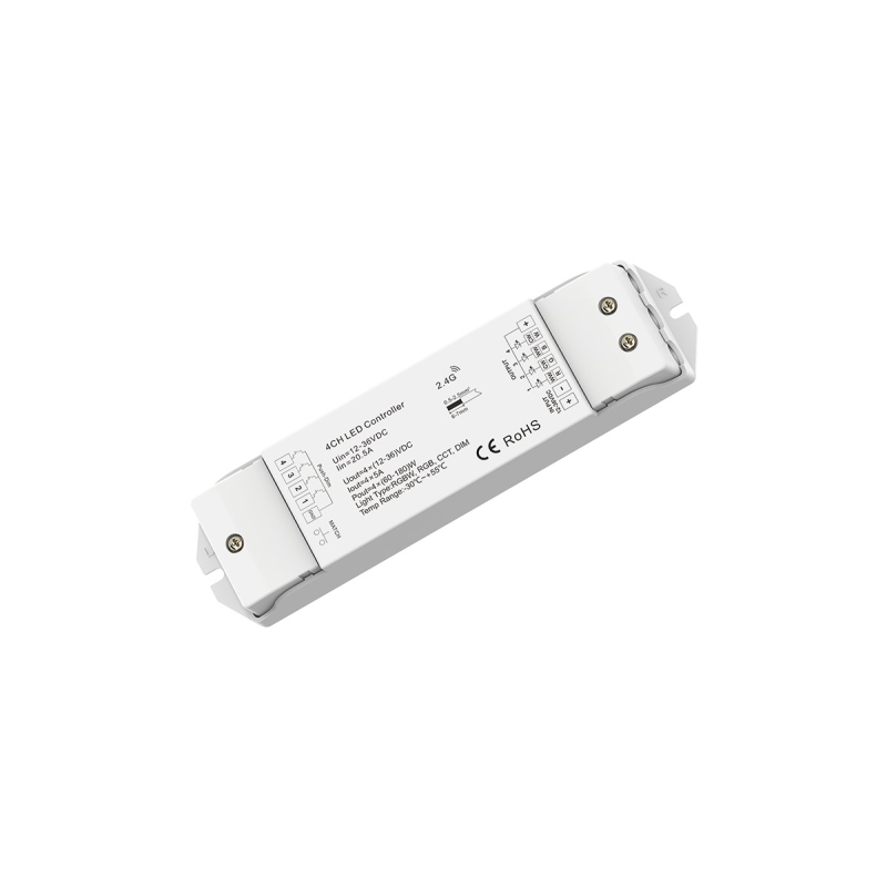 4 kanālu LED kontrolieris CCT/RGBW RF V44