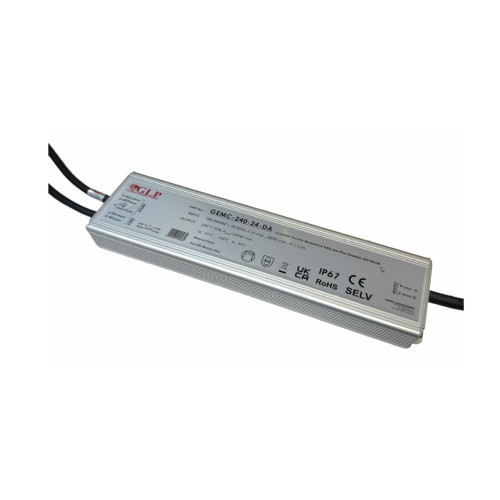 240W DALI Dimmējams LED Barošanas bloks 24V IP67