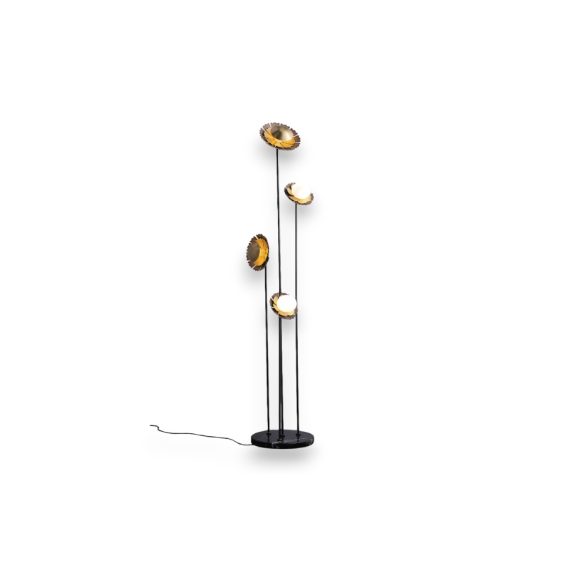Misiņa LED Stāvlampa ar granīta kāju AIP-BTT Krāsa: Melna