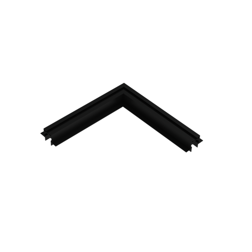 MINI Magnētiskās sliedes SQUARE Horizontāls stūra savienojums AIP-HS90