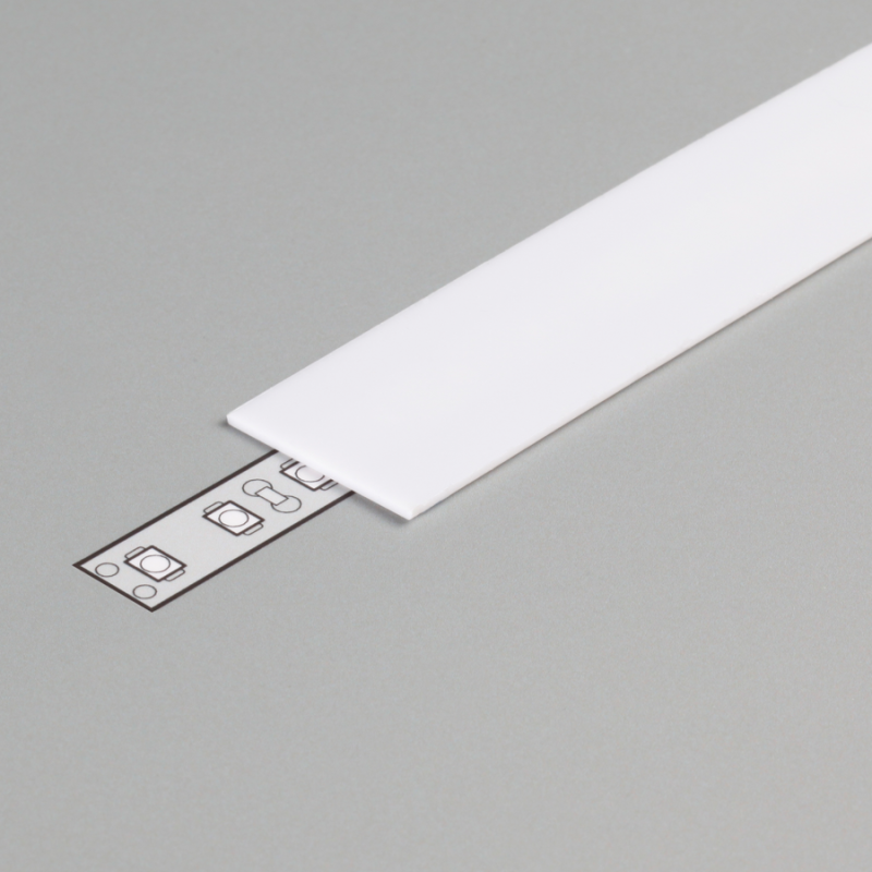 PC OPAL stikls LED lentu profilam LINEA20 Veids: Matēts