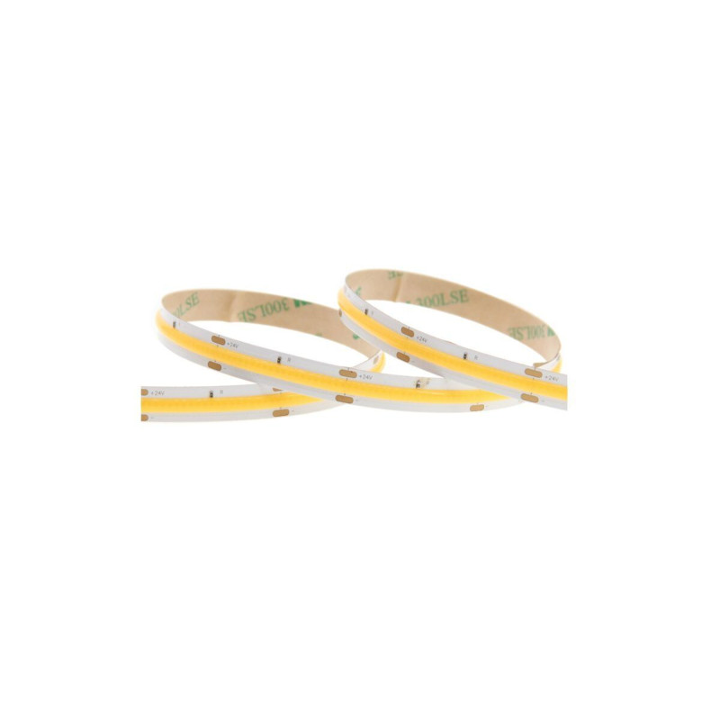 9,6W Nepārtraukta izgaismojuma COB LED Lenta 12V 24V TW Voltāža: 12V