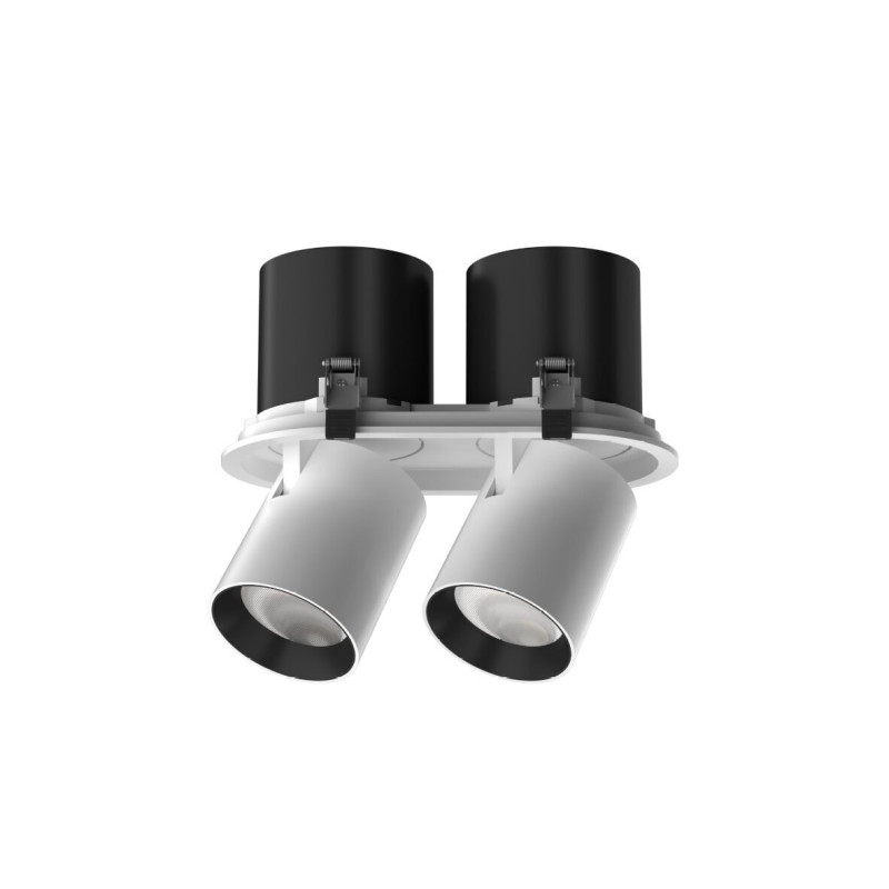 2x12W Iebūvējams Izvelkams LED Gaismeklis H12-T Gaismas krāsa: 4000K Krāsa: Balta